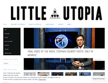 Tablet Screenshot of littleutopiamag.com